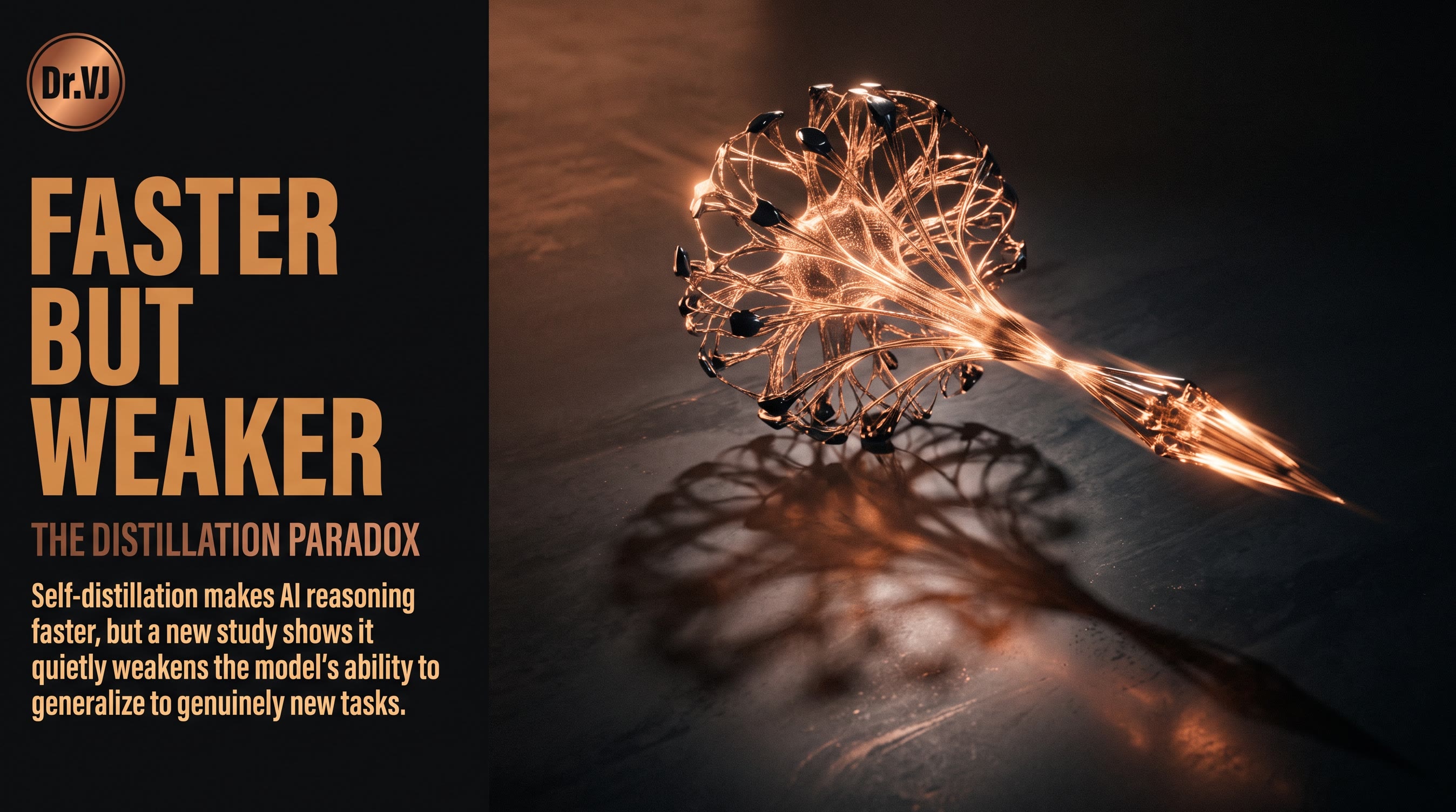 LLM Self-Distillation: The Paradox That Makes AI Faster but Weaker