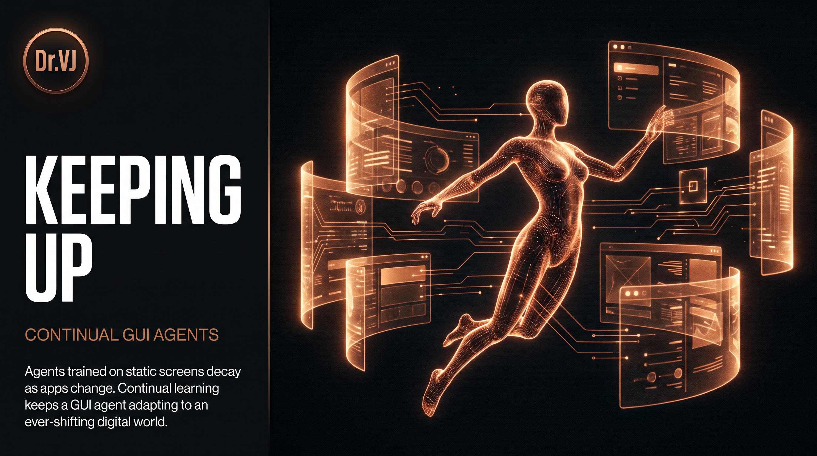 Continual GUI Agents: Teaching AI to Keep Up With a Changing Digital World