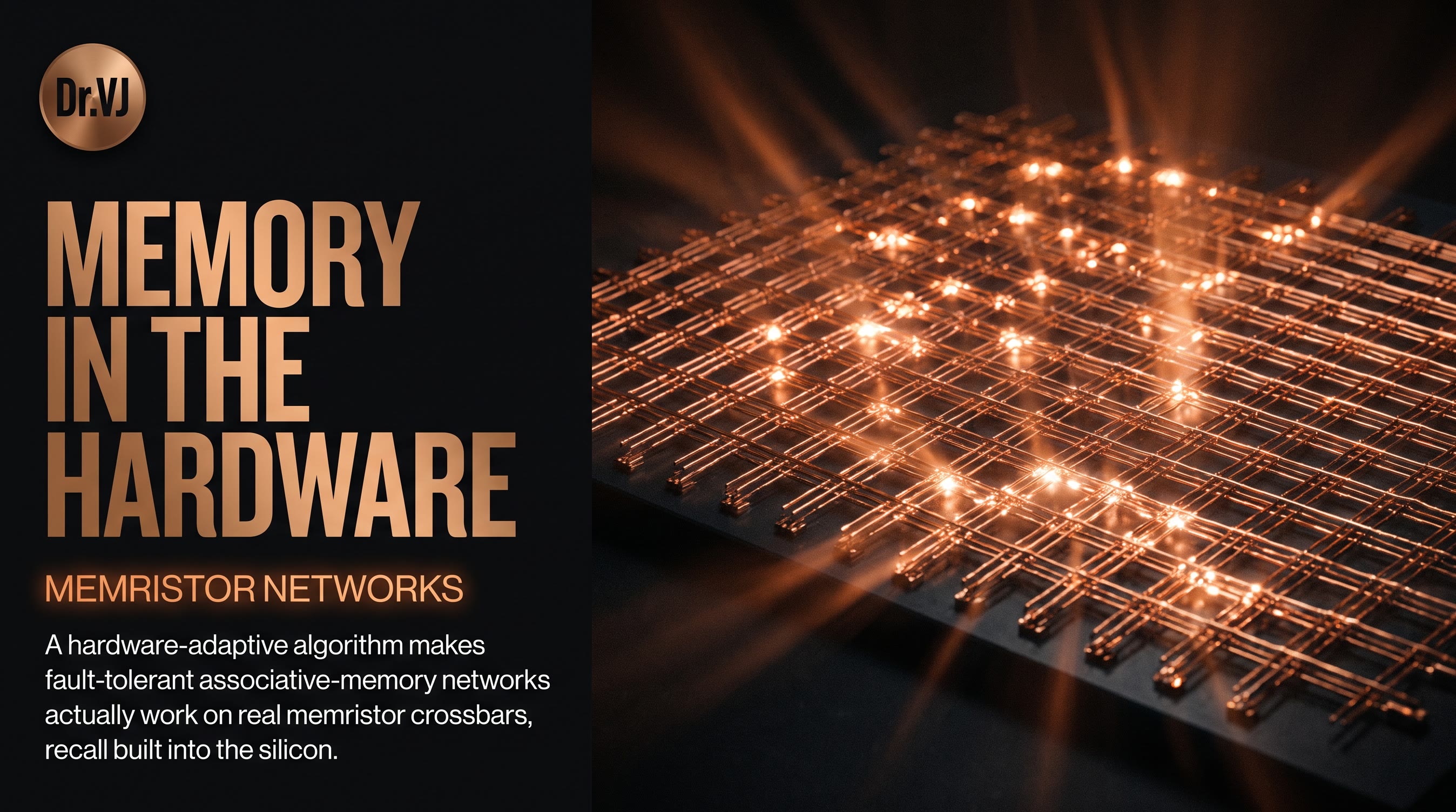 Memristor Associative Memory: Fault-Tolerant Hopfield Networks That Actually Work in Hardware
